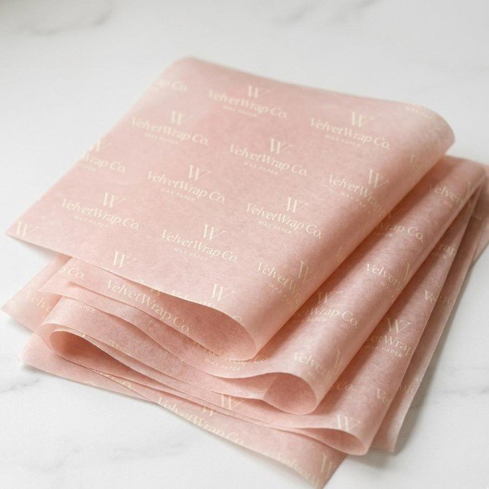 printed wax paper