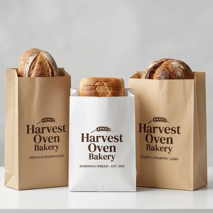custom bread paper bags