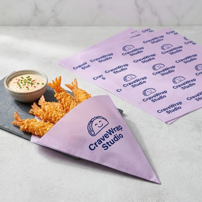 custom greaseproof paper with logo