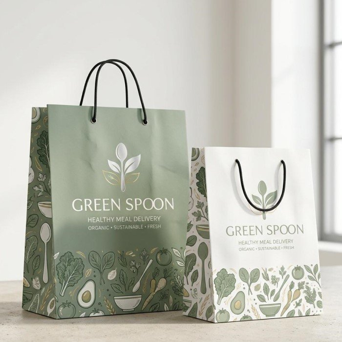 custom paper takeaway bags