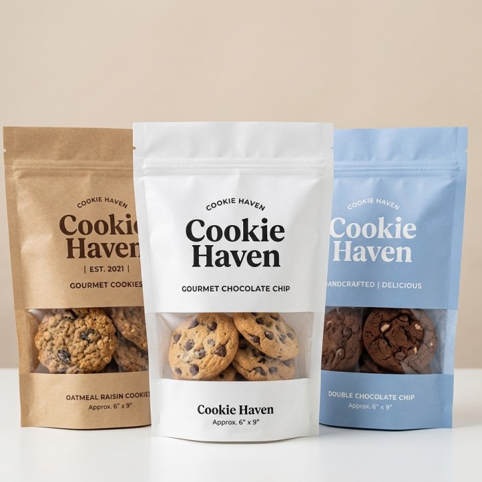 custom resealable cookie bags