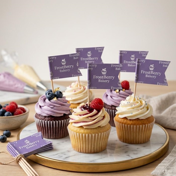 customized food flags