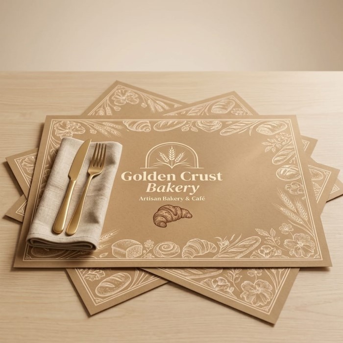 personalized paper placemats