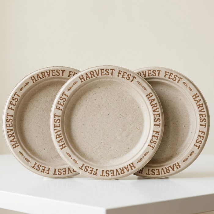 printed paper plates with logo